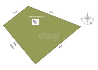 Продаю участок, 10.8 сот., село Строгоновка, Полевая улица