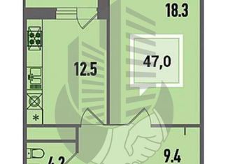 Продам однокомнатную квартиру, 47 м2, Краснодар, Дальняя улица, 8к2, ЖК Тургенев