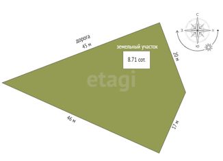 Продажа земельного участка, 8.7 сот., поселок Айкаван