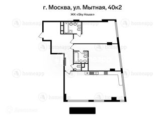 Трехкомнатная квартира на продажу, 119 м2, Москва, Мытная улица, 40к2, ЦАО