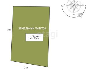 Продается земельный участок, 6.7 сот., Пениковское сельское поселение