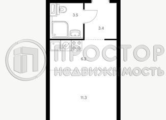 Продаю квартиру студию, 24.4 м2, Москва, Лобненская улица, 13к2, Дмитровский район