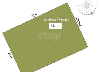 Продаю участок, 6.8 сот., коттеджный посёлок Онегин, улица Евгения Онегина