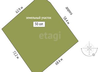 Продаю участок, 50 сот., Челябинская область, Партизанская улица, 11