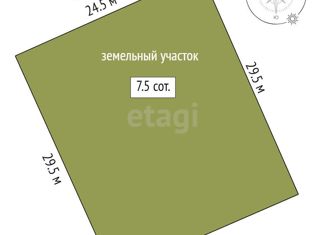 Продам участок, 7.5 сот., деревня Зубарева, Центральная улица