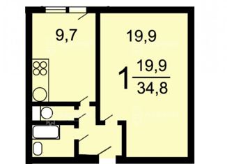 Продается комната, 34.6 м2, Москва, улица Плющева, 18к1, район Перово