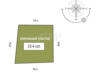 Продается участок, 10.4 сот., городское поселение Емельяново