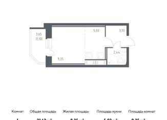 Квартира на продажу студия, 21.62 м2, Санкт-Петербург, метро Рыбацкое, Славянская улица, 8