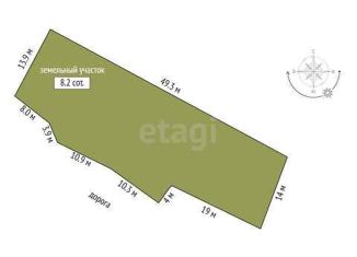 Продажа участка, 8.21 сот., село Леваши, Лесная улица