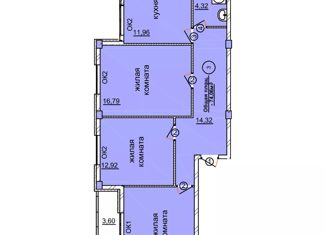 Трехкомнатная квартира на продажу, 77.66 м2, Семёнов, Спортивная улица, 82