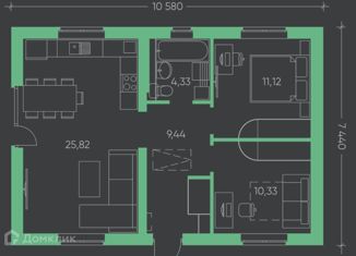 Продается дом, 73 м2, деревня Долгий Буерак, Центральная улица