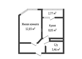 1-ком. квартира на продажу, 30.9 м2, аул Новая Адыгея, Береговая улица, 3к17, ЖК Мега-Победа