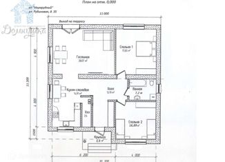 Продажа дома, 100 м2, деревня Медовка, Рубиновая улица