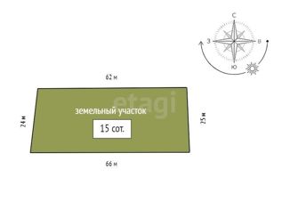 Продажа земельного участка, 15 сот., Красноярск, Центральный район, улица Петра Подзолкова, 3