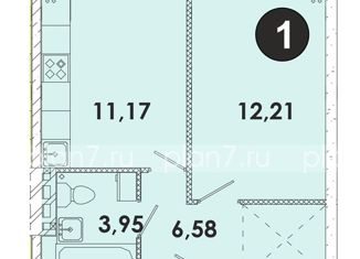 Продам 1-комнатную квартиру, 34.9 м2, поселок Дзержинск, жилой комплекс Лето, 3