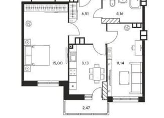 Продажа 2-комнатной квартиры, 47.7 м2, Ростов-на-Дону, проспект Ленина, 46Б