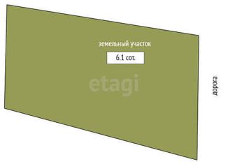 Земельный участок на продажу, 6.1 сот., поселок Новотарманский, Дачная улица