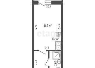 Продажа квартиры студии, 24.7 м2, Мурино, Охтинская аллея, 16, ЖК Мой Город