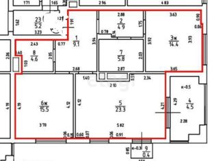 Продается 2-ком. квартира, 77.6 м2, Калининград, улица Дубовая Аллея, 3Ак2, Центральный район