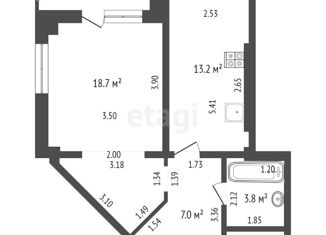 Продажа 1-ком. квартиры, 48 м2, Ростовская область, Будённовский проспект, 120/1