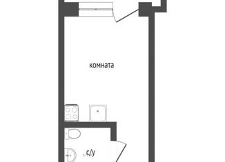 Продаю квартиру студию, 28 м2, Курган, жилой район Заозёрный, 7-й микрорайон, 18