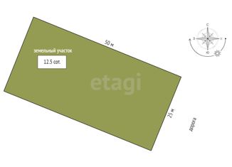Продажа земельного участка, 12.5 сот., село Мазанка