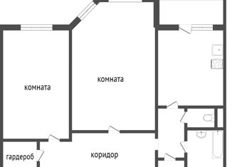 2-комнатная квартира на продажу, 54.8 м2, Мегион, Львовская улица, 4А