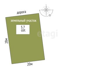 Продается участок, 5.7 сот., территория СОСН Лесная Поляна, Сиреневая улица