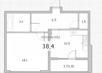 Продается однокомнатная квартира, 38.4 м2, Москва, станция Водники