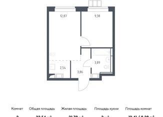 Продам 2-комнатную квартиру, 32.54 м2, поселение Рязановское, Рязановское шоссе, 31к2