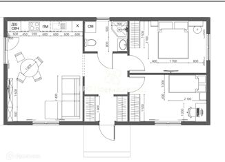 Продажа дома, 58 м2, посёлок Кача, улица Евграфа Рыжова