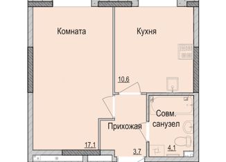 Продам однокомнатную квартиру, 35.5 м2, Ижевск, Первомайский район