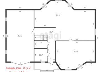 Продам дом, 217.7 м2, посёлок Монетный, Берёзовская улица, 1