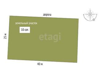 Продаю земельный участок, 10 сот., садовое товарищество Душевное