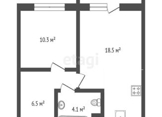 Продаю 1-комнатную квартиру, 39.5 м2, село Мирное, Мраморная улица, 46А