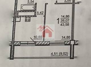 Продаю 1-комнатную квартиру, 43.6 м2, Самара, Ставропольская улица, 51А, ЖК Ставропольская