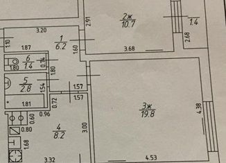 Продам двухкомнатную квартиру, 53.7 м2, Гурьевск, станция Гурьевск-Новый, 1А