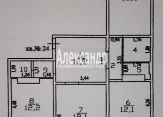 Продам 3-ком. квартиру, 82.4 м2, Ленинградская область, улица Энергетиков, 3