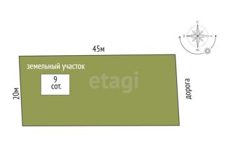Продаю участок, 9 сот., село Мальково, Новая улица, 18