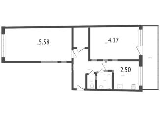 Двухкомнатная квартира на продажу, 47.7 м2, поселок городского типа Разумное, Юбилейная улица, 6