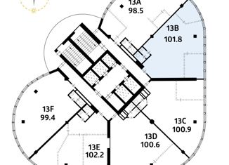 Офис на продажу, 101.8 м2, Новосибирск, проспект Димитрова, 4/1