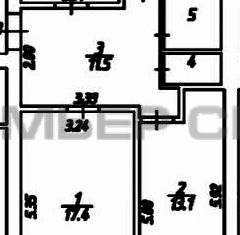 Трехкомнатная квартира на продажу, 66 м2, поселок Воротынск, Железнодорожная улица, 8Б