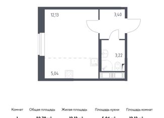Продам квартиру студию, 23.79 м2, Колпино, жилой комплекс Новое Колпино, к34, ЖК Новое Колпино