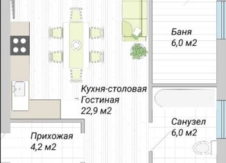 Продам дом, 90 м2, аул Старобжегокай, улица Нахимова