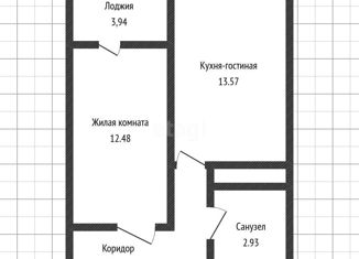 Продам 1-ком. квартиру, 36 м2, Краснодар, ЖК Оникс, Российская улица, 267к4