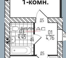 Продается 1-комнатная квартира, 44.6 м2, Ярославль, Заволжский район, 3-я Шоссейная улица, 22А