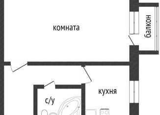 Продается 1-ком. квартира, 33.4 м2, Курган, улица Куйбышева, 187, жилой район Центральный