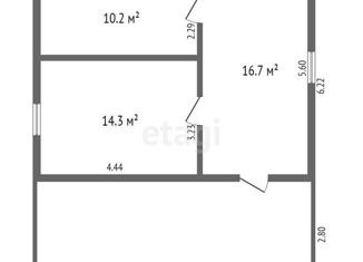 Продается дом, 41.2 м2, деревня Юрты-Иска, Молодёжная улица