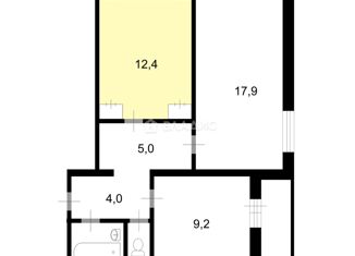 Комната на продажу, 51.5 м2, Благовещенск, улица Пушкина, 5/2