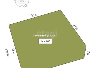 Земельный участок на продажу, 12.2 сот., деревня Малый Хутор, улица Ветеранов